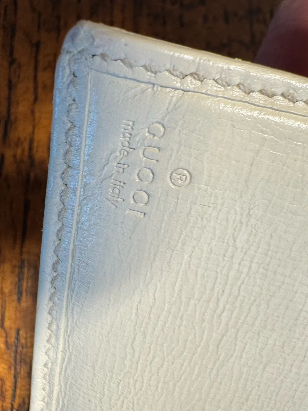 Gucci Vintage Sherry Line French Wallet - Ivory GG Canvas & Stripe w/COA & Dusty - Picture 10 of 14